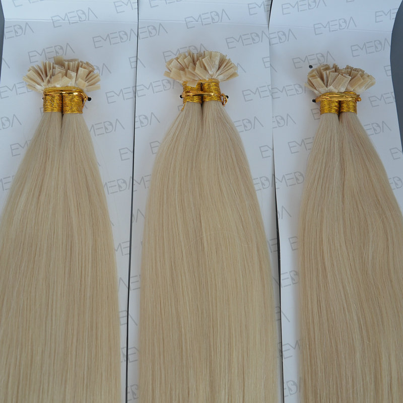 China Invisible Human Hair Extensions Supplier Remy Double Drawn Keratin Hair Extensions Factory LM348 